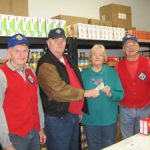 Knights support food distribution Knights support food distribution