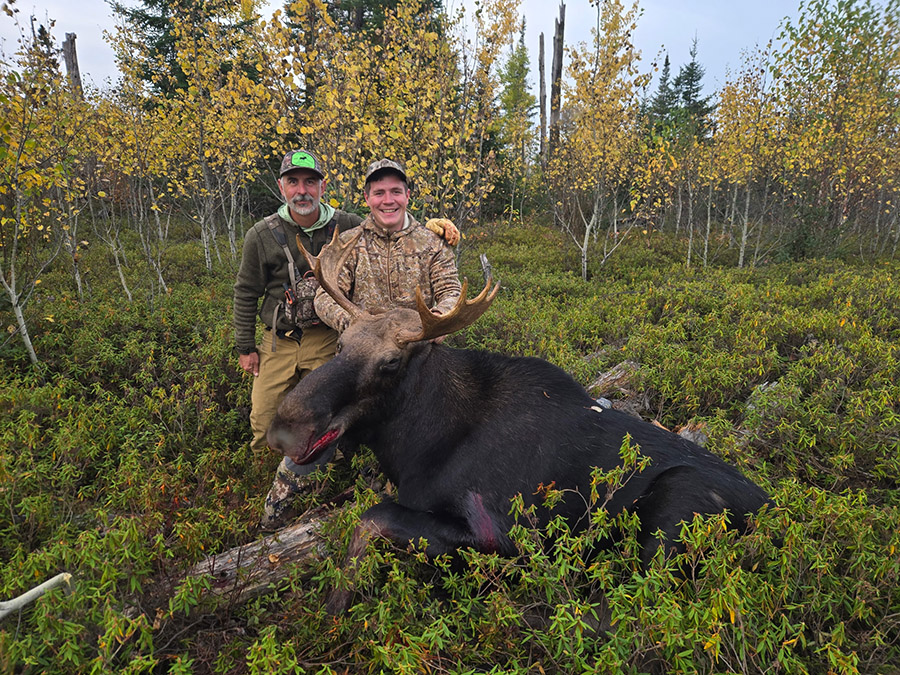 Seminarian Carl Oman.moose hunting.102325