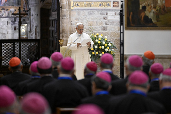 POPE LEO XIV ITALIAN BISHOPS’ MEETING IN ASSISI