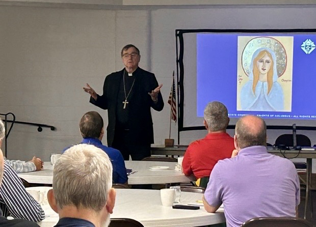 Bishop Powers with DOS knights of columbus.092426